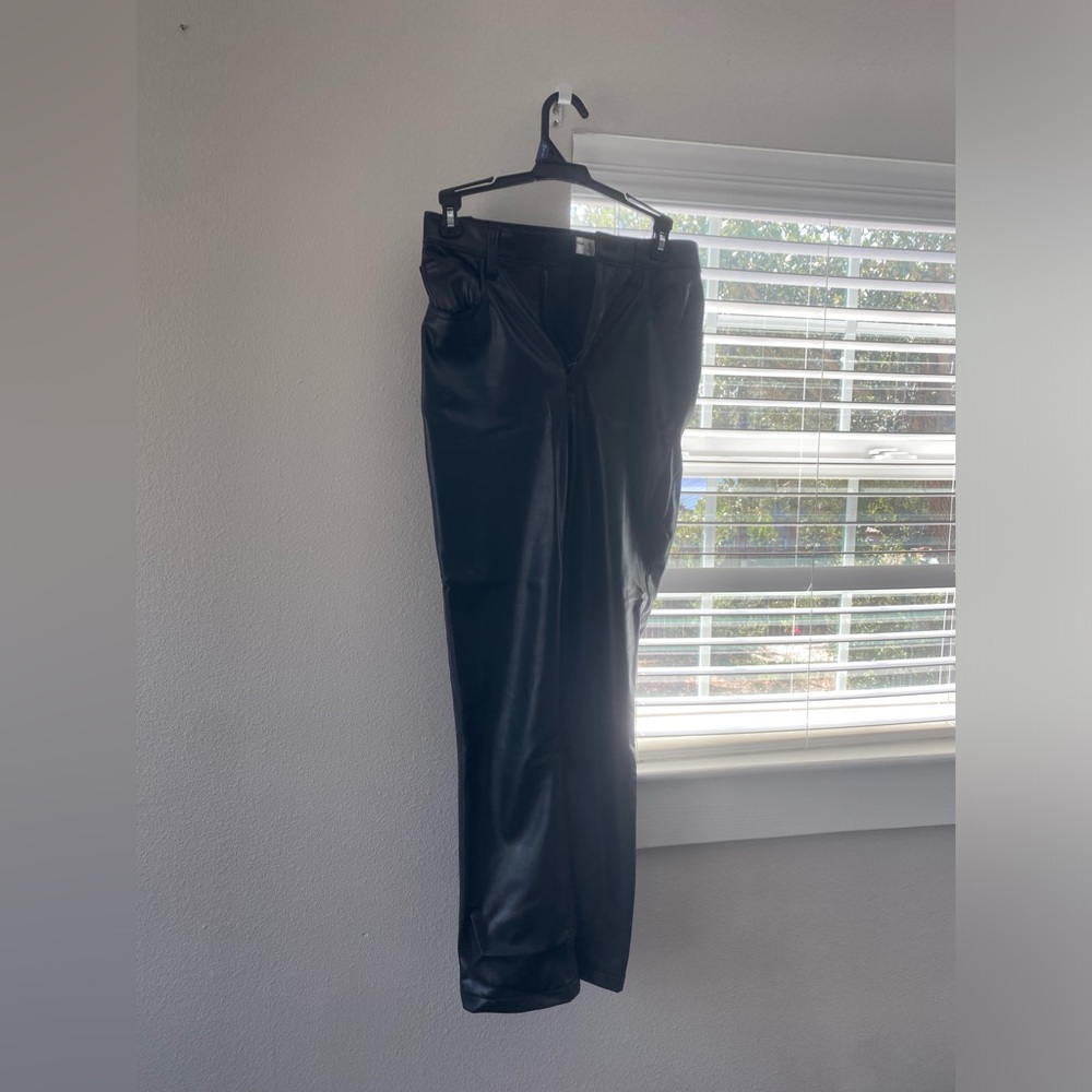 Abercrombie Straight Leg Leather pants